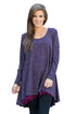 Sexy Orchid Swingy Layered Long Sleeve Tunic